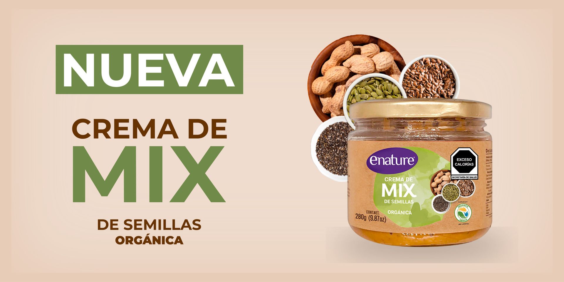 Banner Crema mix de semillas