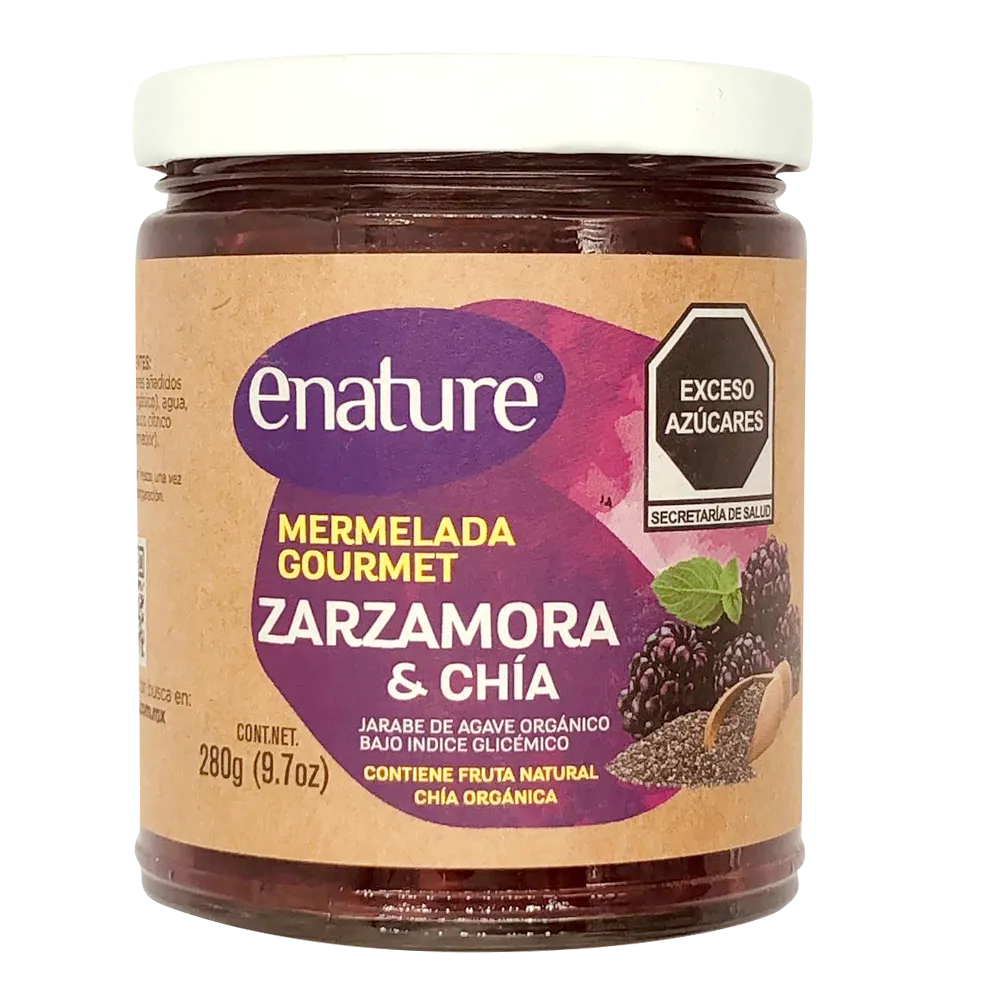 [PT00653] MERMELADA DE ZARZAMORA C/CHIA 280GR